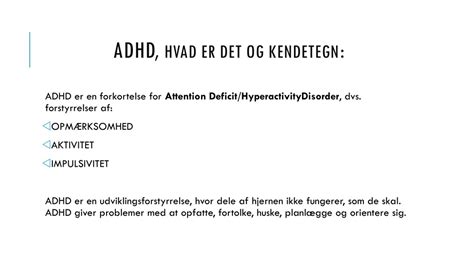 adhd hvad er det.